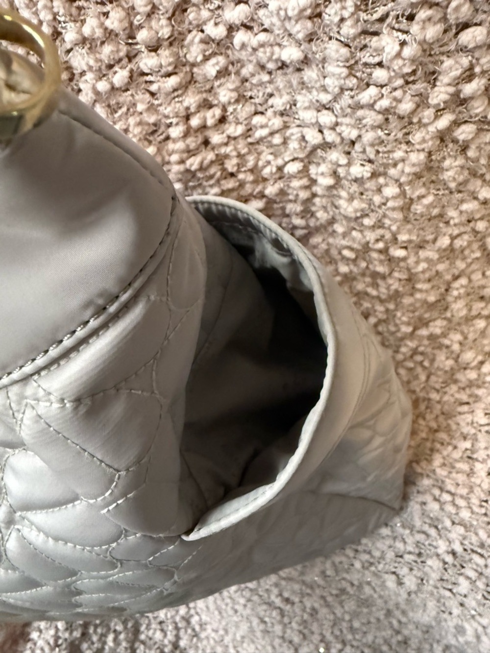 Kate Spade Greige Quilted Backpack - Picture 4 of 15